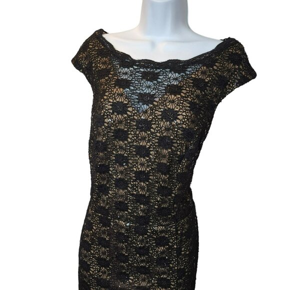 Alex Evenings Black Lace Dress - Picture 2 of 10